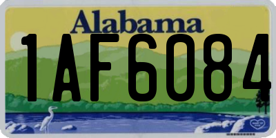 AL license plate 1AF6084