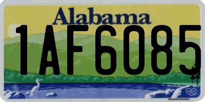 AL license plate 1AF6085