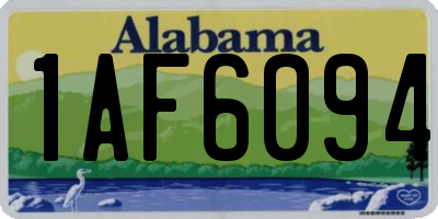 AL license plate 1AF6094
