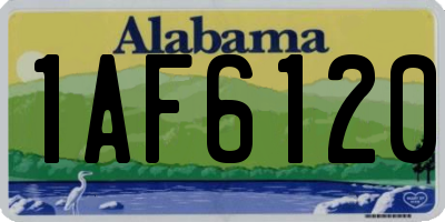 AL license plate 1AF6120