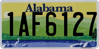 AL license plate 1AF6127