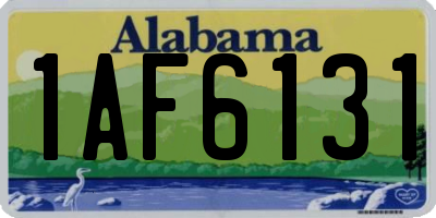 AL license plate 1AF6131
