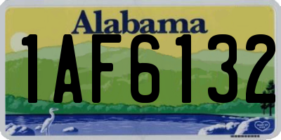 AL license plate 1AF6132