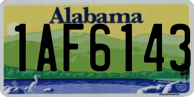 AL license plate 1AF6143
