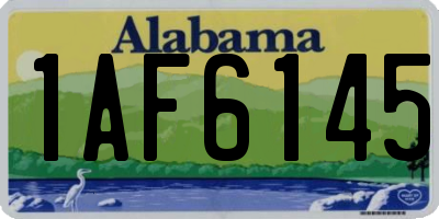 AL license plate 1AF6145