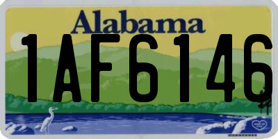 AL license plate 1AF6146