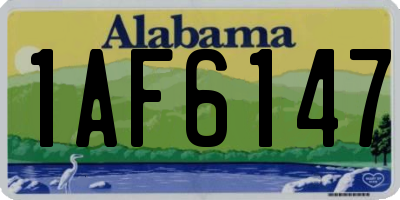 AL license plate 1AF6147