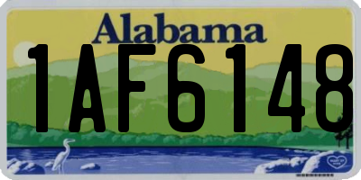 AL license plate 1AF6148