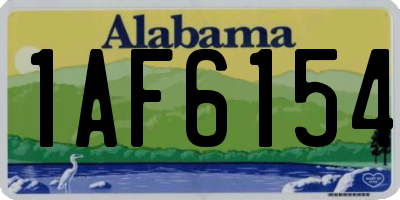 AL license plate 1AF6154