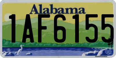 AL license plate 1AF6155