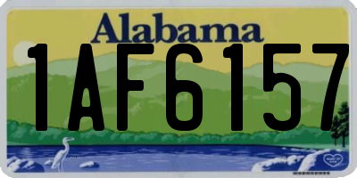 AL license plate 1AF6157