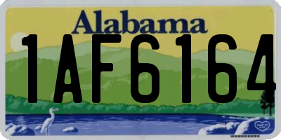 AL license plate 1AF6164