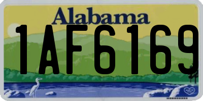AL license plate 1AF6169