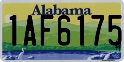 AL license plate 1AF6175