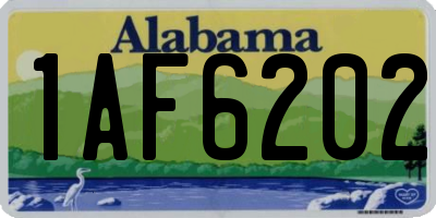 AL license plate 1AF6202