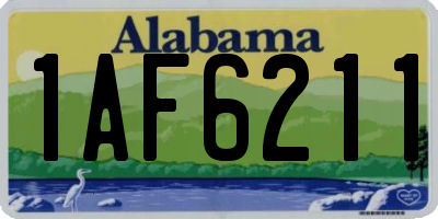 AL license plate 1AF6211