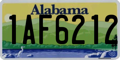 AL license plate 1AF6212