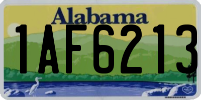 AL license plate 1AF6213