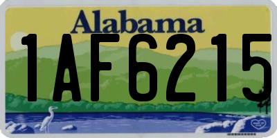 AL license plate 1AF6215