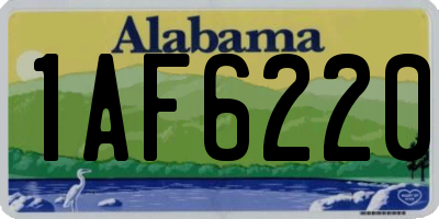 AL license plate 1AF6220