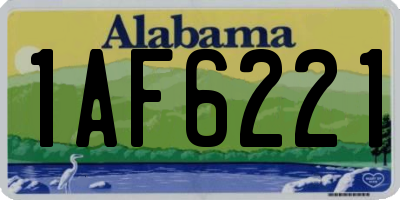 AL license plate 1AF6221