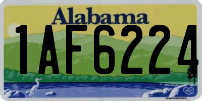 AL license plate 1AF6224