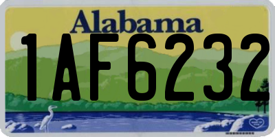AL license plate 1AF6232