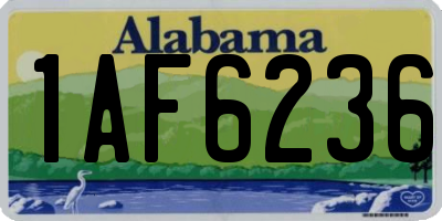 AL license plate 1AF6236