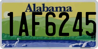 AL license plate 1AF6245