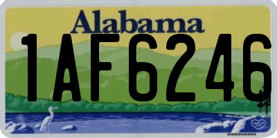 AL license plate 1AF6246