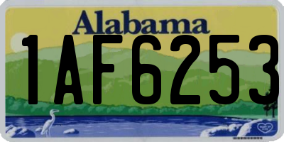 AL license plate 1AF6253