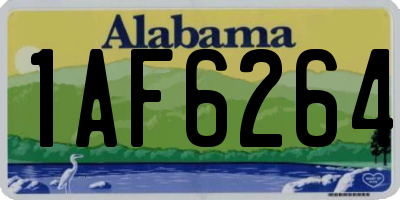 AL license plate 1AF6264