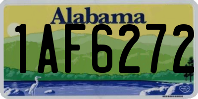 AL license plate 1AF6272