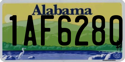 AL license plate 1AF6280