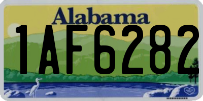 AL license plate 1AF6282