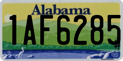 AL license plate 1AF6285