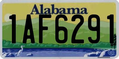 AL license plate 1AF6291