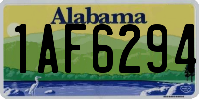 AL license plate 1AF6294