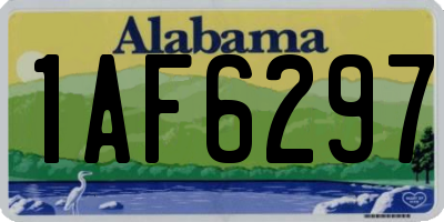 AL license plate 1AF6297