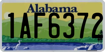 AL license plate 1AF6372