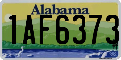 AL license plate 1AF6373