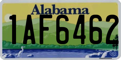 AL license plate 1AF6462