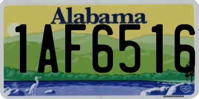 AL license plate 1AF6516