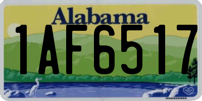 AL license plate 1AF6517