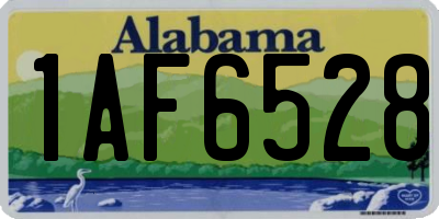 AL license plate 1AF6528