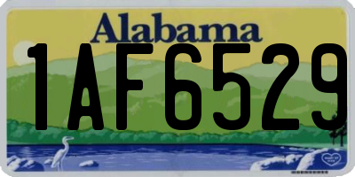 AL license plate 1AF6529
