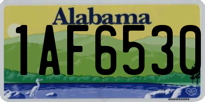 AL license plate 1AF6530