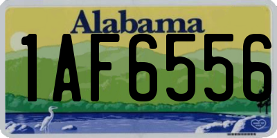 AL license plate 1AF6556