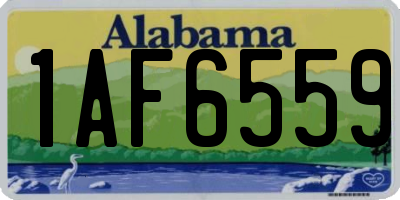 AL license plate 1AF6559