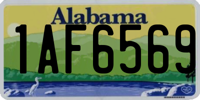 AL license plate 1AF6569